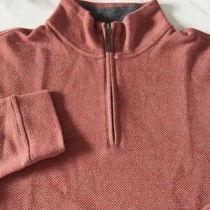 Tasso Elba Cotton/Poly Blend 1/4 Zip Pullover Sweatshirt Sz. M